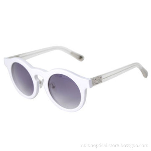 2013 latest fashionable white plastic sunglasses